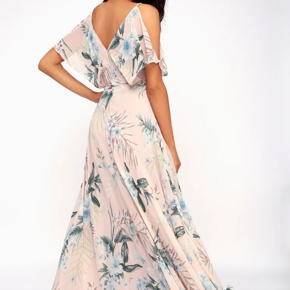 Blush print tropical print Sz M - Picture 4 of 5